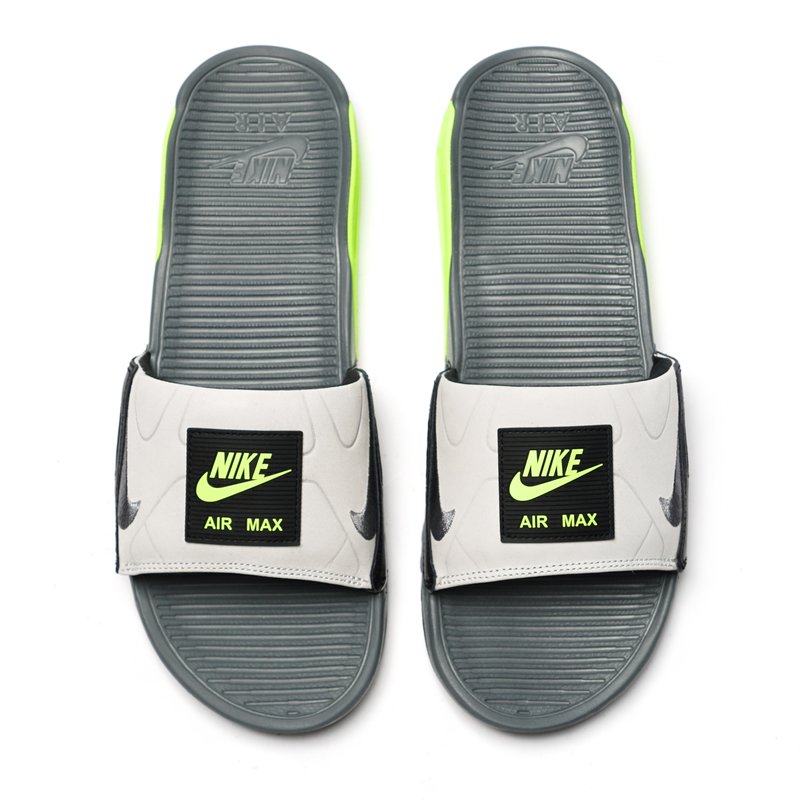 公式正規品!★AIR MAX 90 SLIDE SMOKE GREY VOLT BLACK Nike AIR MAX 90 SLIDE SMOKE - GREY/SMOKE GREY-VOLT | Garmentory