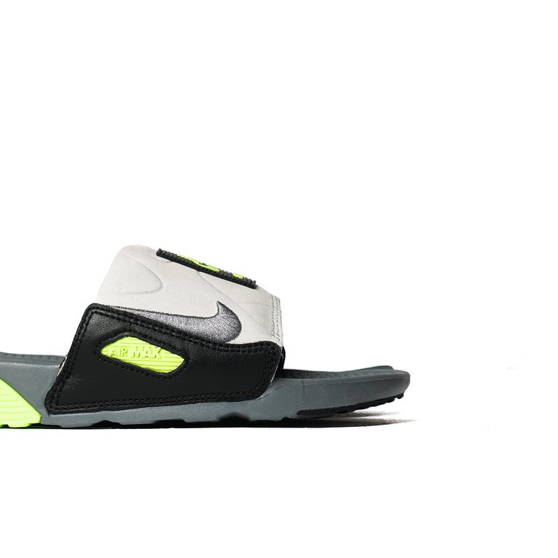 公式正規品!★AIR MAX 90 SLIDE SMOKE GREY VOLT BLACK Nike AIR MAX 90 SLIDE SMOKE - GREY/SMOKE GREY-VOLT | Garmentory