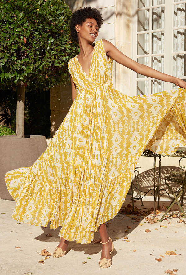 Mes Demoiselles Samarcande Dress - Yellow Sun Mes Demoiselles Samarcande Dress - Yellow Sun