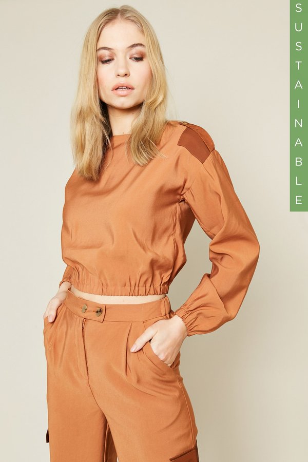 Native Youth PHELPS TOP - CARAMEL Native Youth PHELPS TOP - CARAMEL
