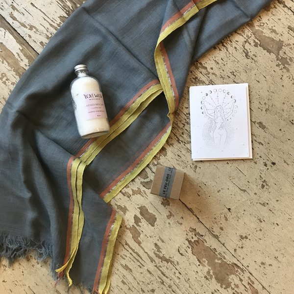 Indigo Handloom Bliss Scarf Indigo Handloom Bliss Scarf