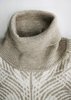 Berenik KNIT JACQUARD SWEATER TURTLENECK - Beige/White - Thumbnail 17