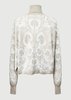 Berenik KNIT JACQUARD SWEATER TURTLENECK - Beige/White - Thumbnail 18