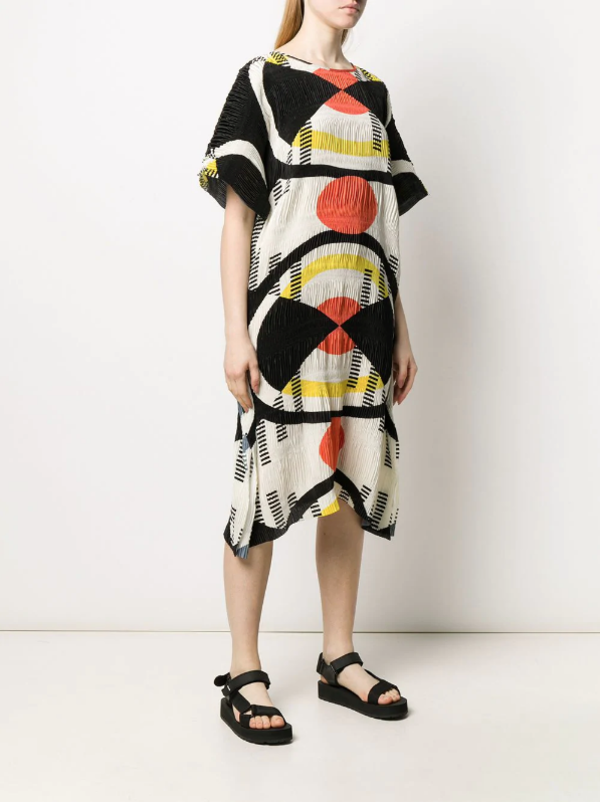 HENRIK VIBSKOV NO.3 Pleated Dress - GEOMETRIC PRINT HENRIK VIBSKOV NO.3 Pleated Dress - GEOMETRIC PRINT
