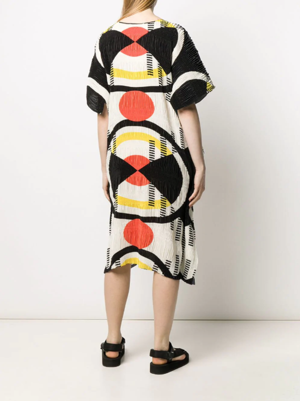 HENRIK VIBSKOV NO.3 Pleated Dress - GEOMETRIC PRINT HENRIK VIBSKOV NO.3 Pleated Dress - GEOMETRIC PRINT