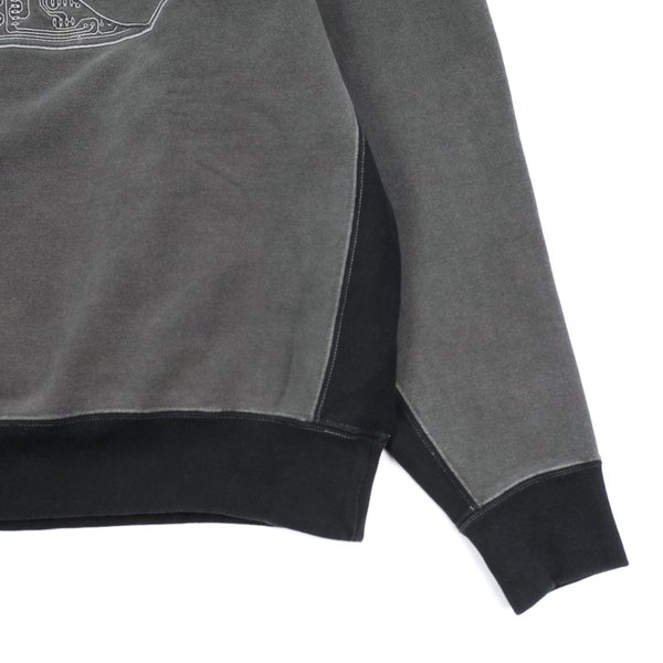 Cav Empt OVERDYE EMB DEPART CREW NECK - CHARCOAL | Garmentory