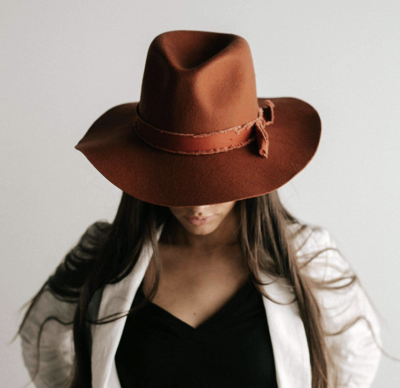 Gigi Pip Hannah Floppy Fedora - Rust | Garmentory display picture 3