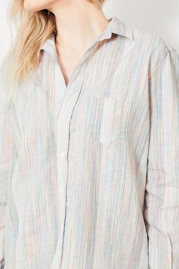 Frank & Eileen Eileen Rainbow Button Down - Rainbow Multi Stripe Frank & Eileen Eileen Rainbow Button Down - Rainbow Multi Stripe