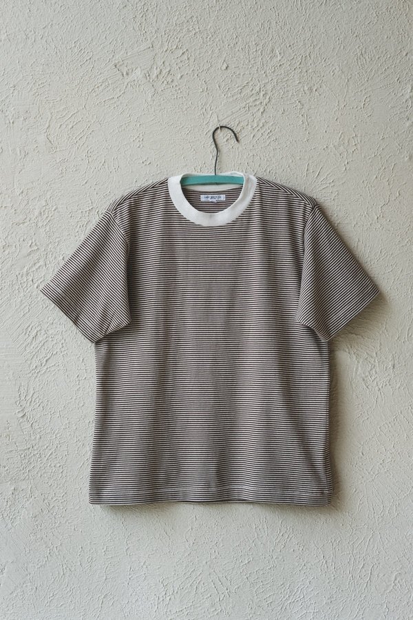 Lady White Co. WAYDE STRIPE TEE SHIRT - MOCHA Lady White Co. WAYDE STRIPE TEE SHIRT - MOCHA