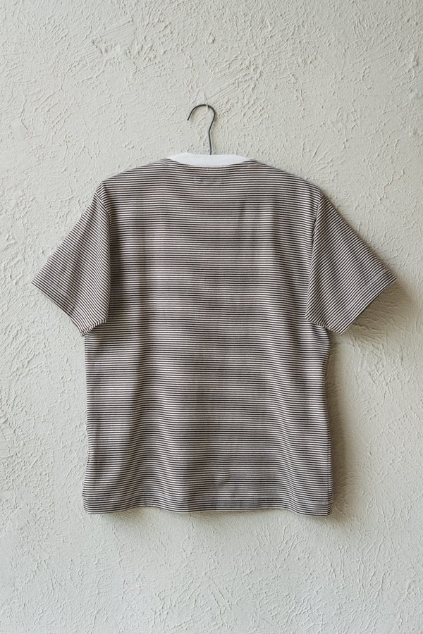 Lady White Co. WAYDE STRIPE TEE SHIRT - MOCHA Lady White Co. WAYDE STRIPE TEE SHIRT - MOCHA