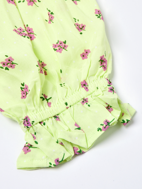 Faithfull The Brand FLORENCE MINI DRESS - LIME Faithfull The Brand FLORENCE MINI DRESS - LIME