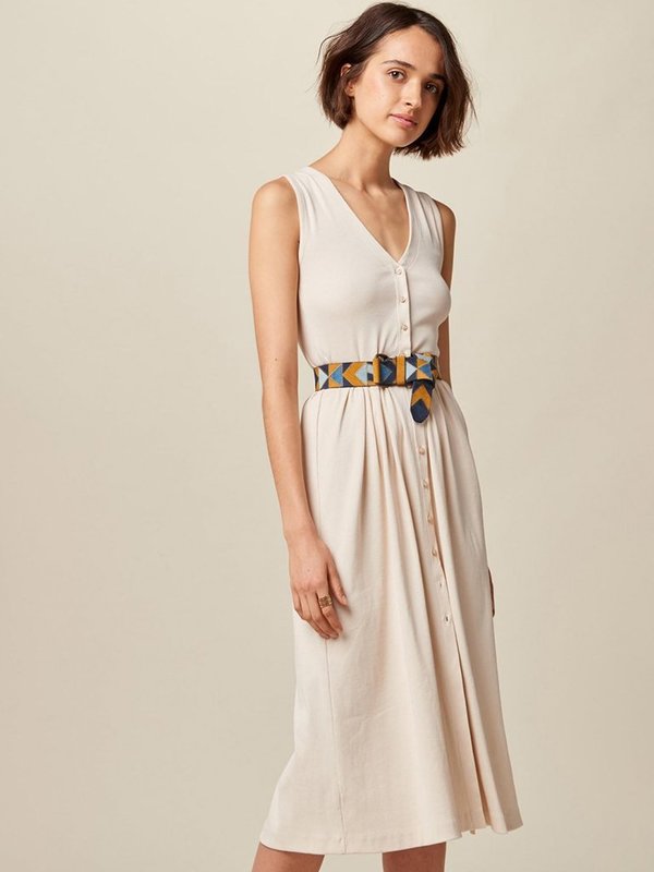 Sessun Keel Jersey Dress - Nude on Garmentory