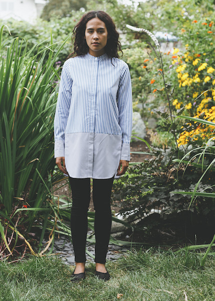 Achro - Striped Block Shirt in Blue Achro - Striped Block Shirt in Blue