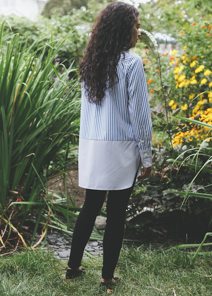 Achro - Striped Block Shirt in Blue Achro - Striped Block Shirt in Blue