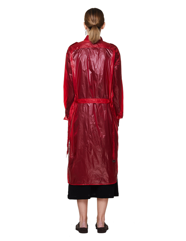 Ann Demeulemeester Transparent Rain Coat - Red Ann Demeulemeester Transparent Rain Coat - Red