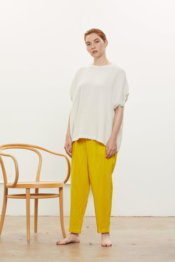 Black Crane Double Gauze Top Black Crane Double Gauze Top