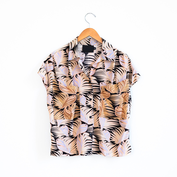 No.6 Silk Georgette Faro Pocket Top No.6 Silk Georgette Faro Pocket Top