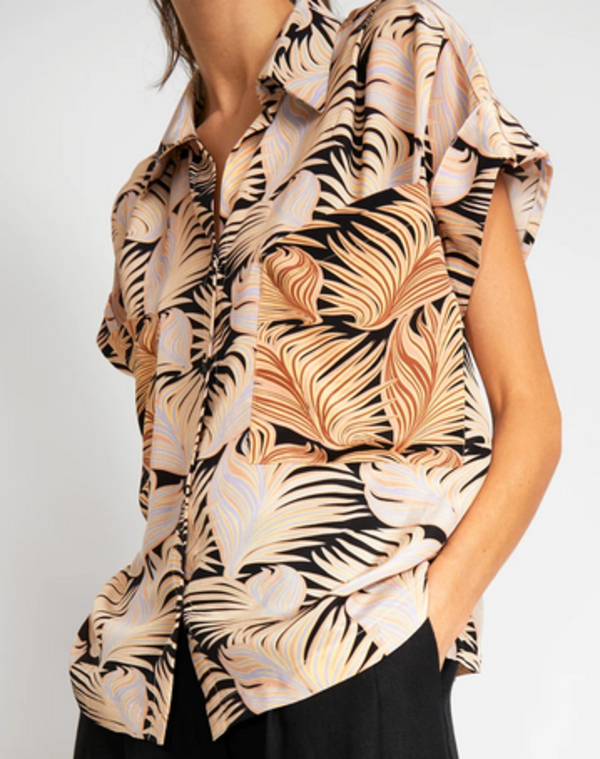 No.6 Silk Georgette Faro Pocket Top No.6 Silk Georgette Faro Pocket Top