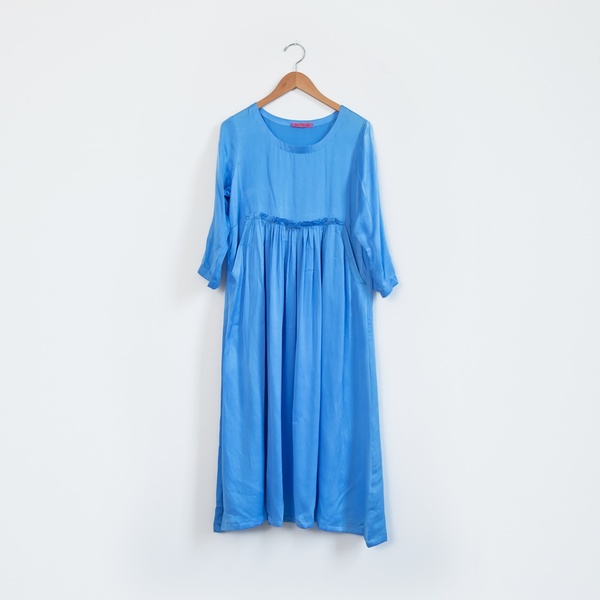 Zaily Keiffer Hell Bitch Silk Pullover Dress - Cornflower Blue Zaily Keiffer Hell Bitch Silk Pullover Dress - Cornflower Blue