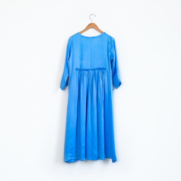 Zaily Keiffer Hell Bitch Silk Pullover Dress - Cornflower Blue Zaily Keiffer Hell Bitch Silk Pullover Dress - Cornflower Blue