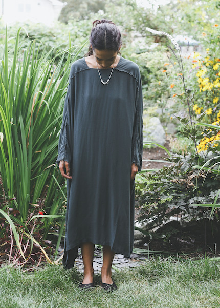 Black Crane Dome Dress in Dark Shadow Black Crane Dome Dress in Dark Shadow
