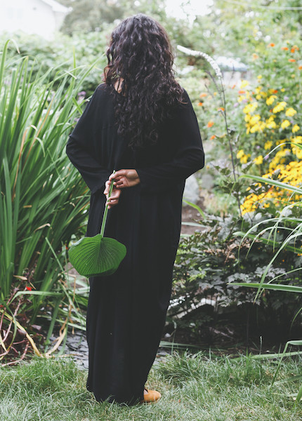 Black Crane - Pleated Cocoon Dress in Black Black Crane - Pleated Cocoon Dress in Black