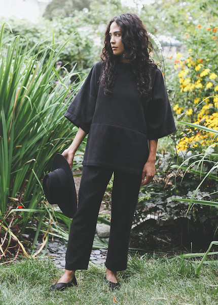 Black Crane - Quilted Pant in Black Black Crane - Quilted Pant in Black