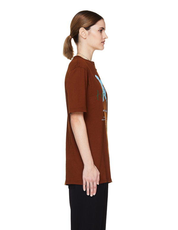 Haider Ackermann Cotton T-Shirt - Brown Haider Ackermann Cotton T-Shirt - Brown