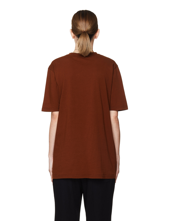 Haider Ackermann Cotton T-Shirt - Brown Haider Ackermann Cotton T-Shirt - Brown