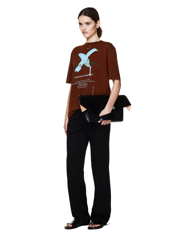 Haider Ackermann Cotton T-Shirt - Brown Haider Ackermann Cotton T-Shirt - Brown