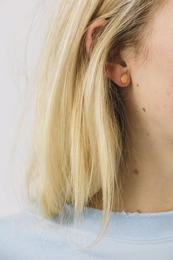 Blanca Monrós Gómez Flat Seed Studs - 14k Rose Gold Blanca Monrós Gómez Flat Seed Studs - 14k Rose Gold