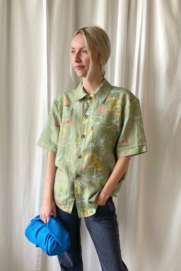 Rejina Pyo Leo Shirt - Hawaiian khaki 