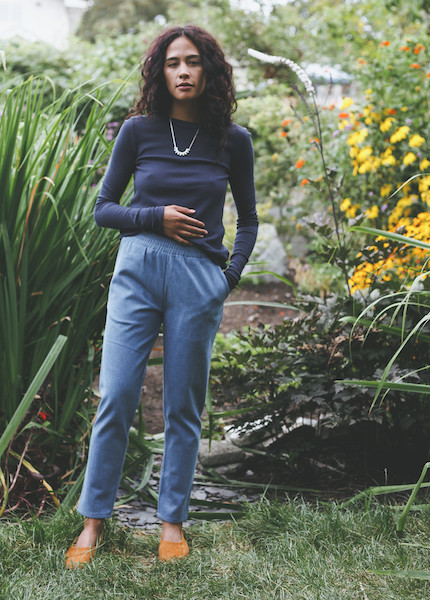 Ursa Minor - Peasy Pants in Blue Wash Denim Ursa Minor - Peasy Pants in Blue Wash Denim