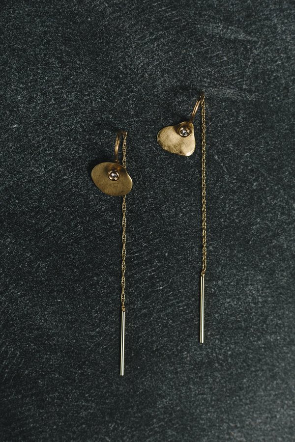 Blanca Monrós Gómez Petal Stitch Earrings - 14k Yellow Gold Blanca Monrós Gómez Petal Stitch Earrings - 14k Yellow Gold