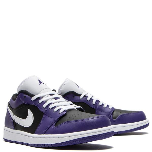 Jordan 1 Low Court Sneaker - Purple/White Jordan 1 Low Court Sneaker - Purple/White