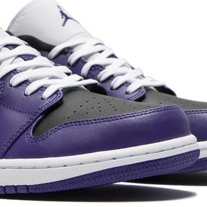 Jordan 1 Low Court Sneaker - Purple/White Jordan 1 Low Court Sneaker - Purple/White
