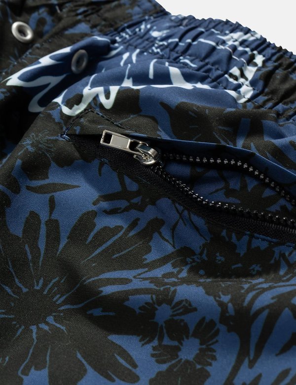 Norse Projects Hauge Flower Print Swim Shorts - Twilight Blue Norse Projects Hauge Flower Print Swim Shorts - Twilight Blue