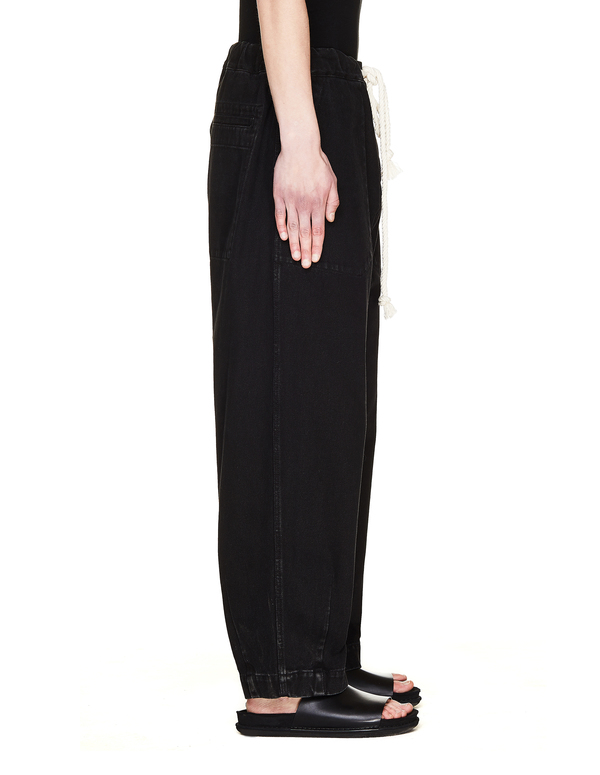 Ann Demeulemeester Cotton Jeans - Black Ann Demeulemeester Cotton Jeans - Black