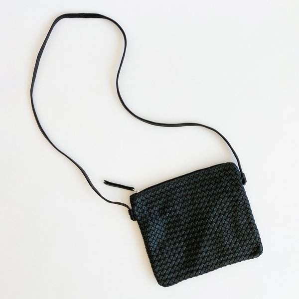 Claramonte Woven Pouch Bag - Black Claramonte Woven Pouch Bag - Black