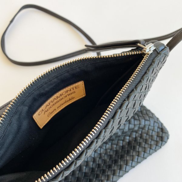 Claramonte Woven Pouch Bag - Black Claramonte Woven Pouch Bag - Black