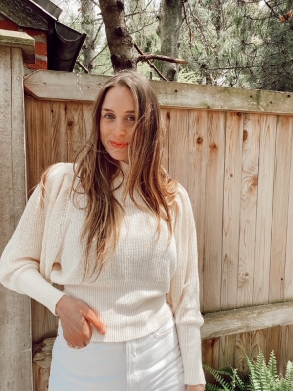 Just Female Sophy High Neck Knit - Jet Stream Just Female Sophy High Neck Knit - Jet Stream