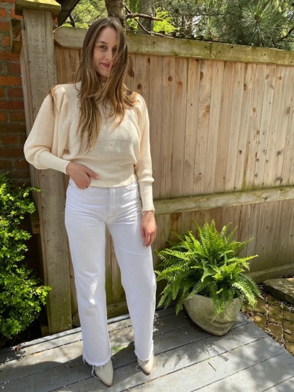 Just Female Sophy High Neck Knit - Jet Stream Just Female Sophy High Neck Knit - Jet Stream