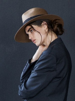 Janessa Leone Corbin Hat Small Janessa Leone Corbin Packable Hat Brown SS20038 - Free  main image 2