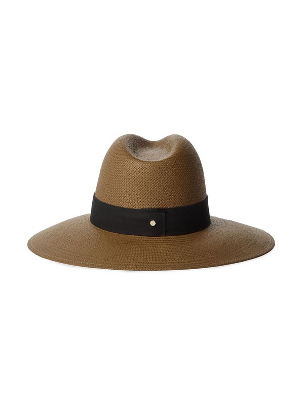 Janessa Leone Corbin Hat Small Janessa Leone Corbin Packable Hat Brown SS20038 - Free  main image 3