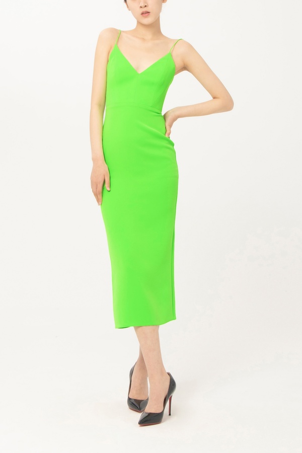 alex perry lime green dress CPW1310-Green & White Polka Dot Dress Cabbage Patch Kids main image 1