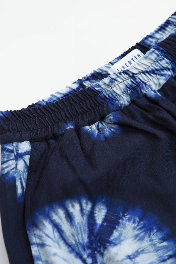 Libertine Libertine Front shorts - navy tie dye Libertine Libertine Front shorts - navy tie dye