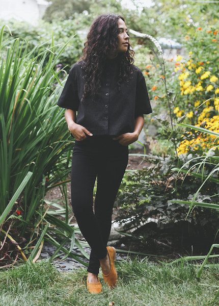 Ursa Minor - Tilly Denim Blouse in Black Denim Ursa Minor - Tilly Denim Blouse in Black Denim