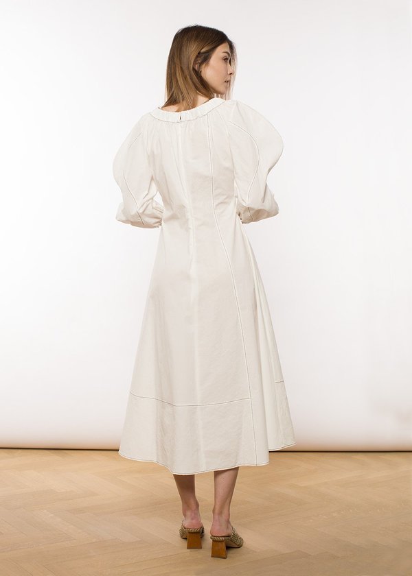 Rejina Pyo Aida Linen Blend Tonal Mix dress - ivory | Garmentory