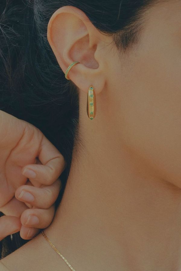 Maria Black Colore Mint Ear Cuff Maria Black Colore Mint Ear Cuff