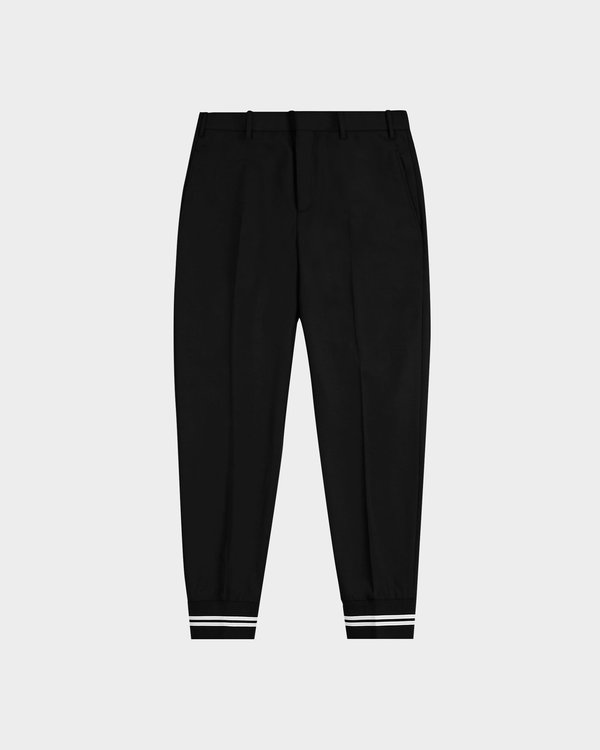 Neil Barrett Classic Woven Trousers - black/white Neil Barrett Classic Woven Trousers - black/white